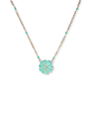COLLAR FLORECITA - Turquesa claro